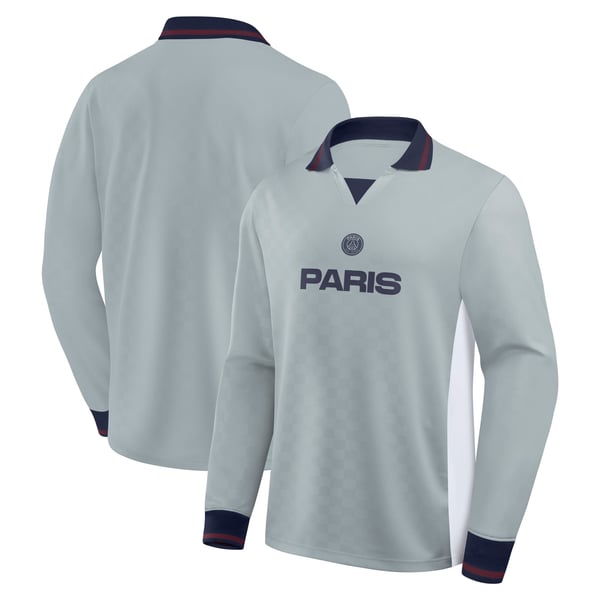Maillot manches longues PSG Rétro - Gris sport