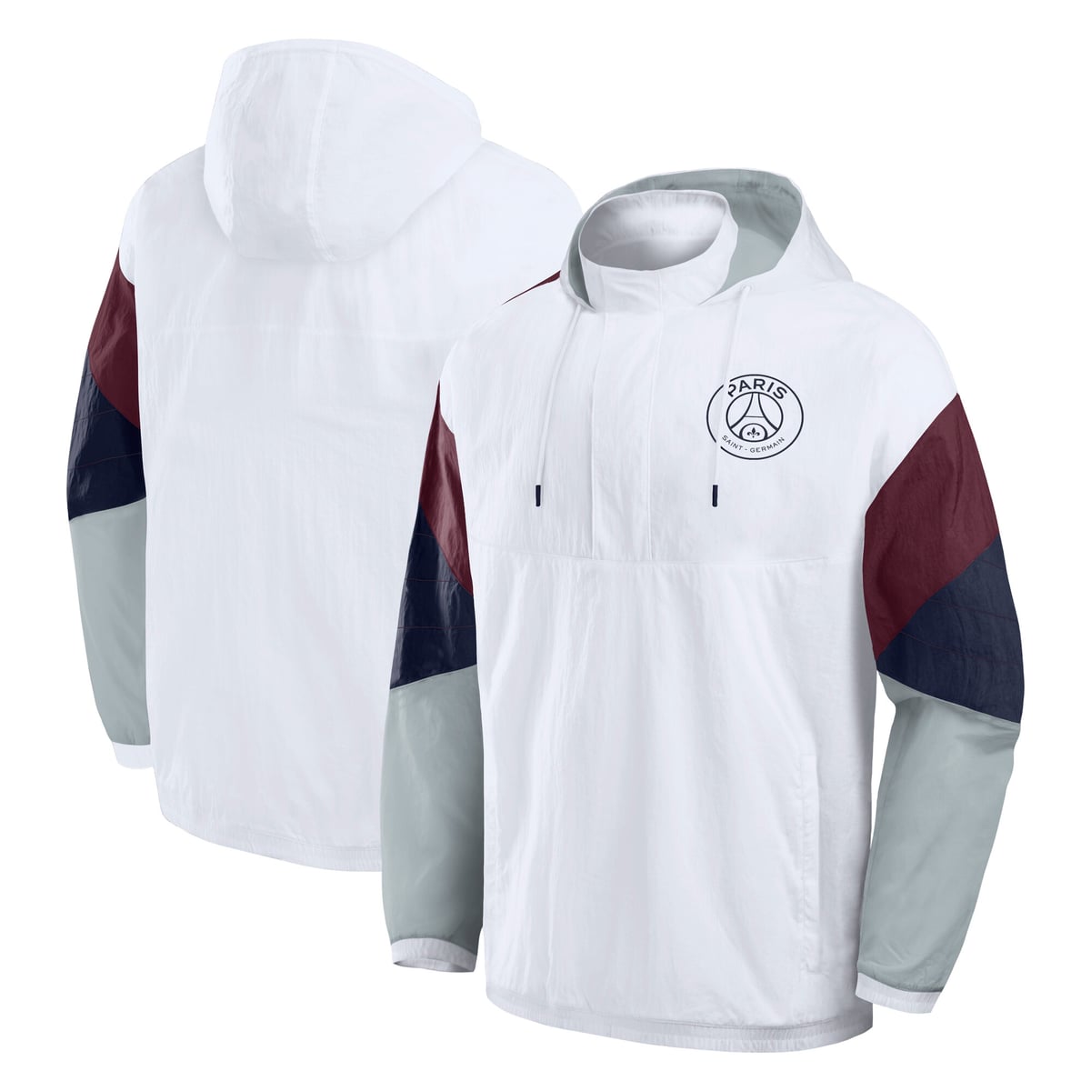 Veste 1/4 zippée PSG Rétro - Blanc