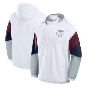 Veste 1/4 zippée PSG Rétro - Blanc, vue 1