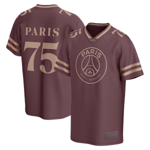 Maillot de Football Américain PSG Elements - Prune/Or, vue 2