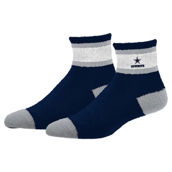 Unisex For Bare Feet  Navy Dallas Cowboys Cuff Stripe Cozy Socks