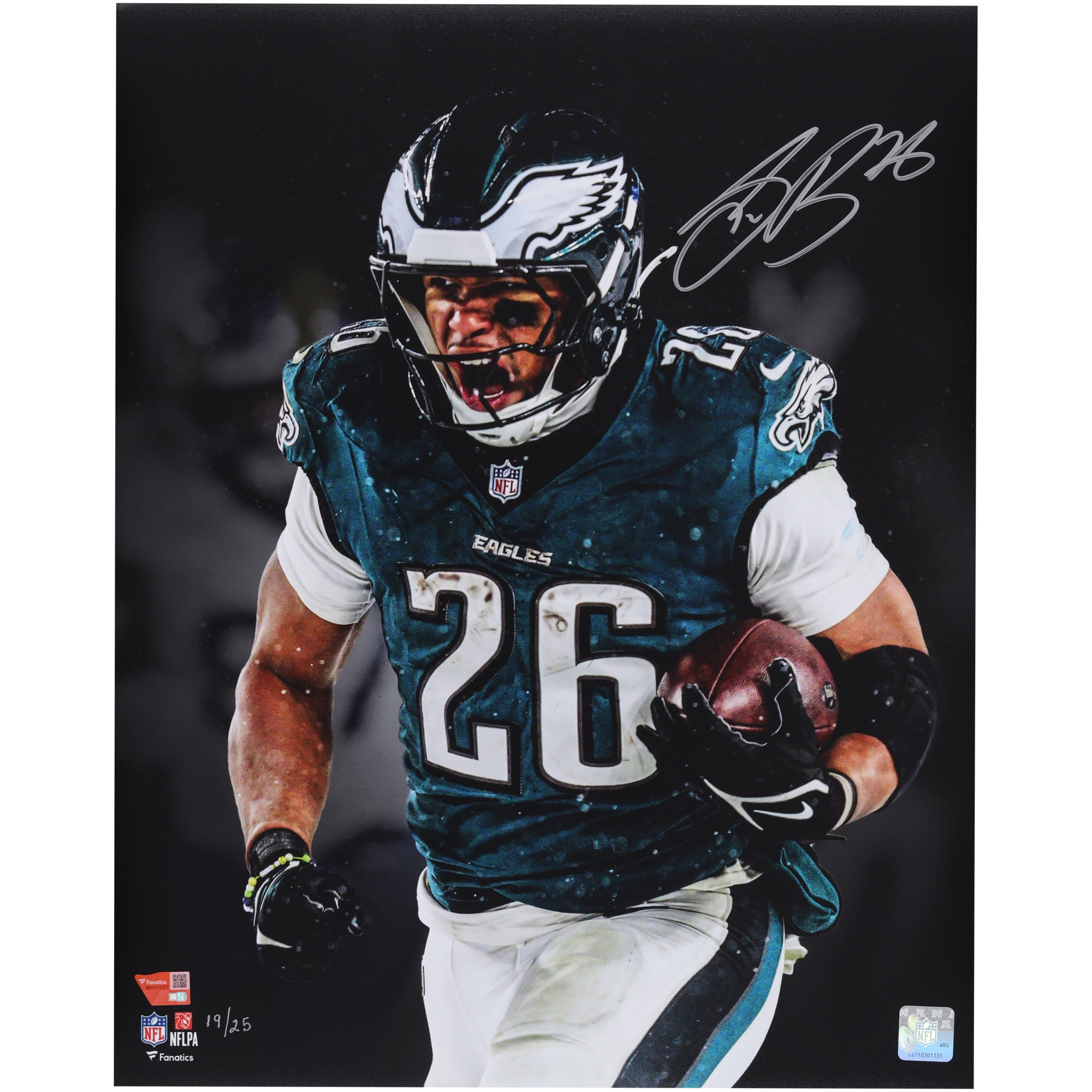 Saquon Barkley Philadelphia Eagles Autographed 16" x 20" Unleashed Photograph - Limited Edition of 25