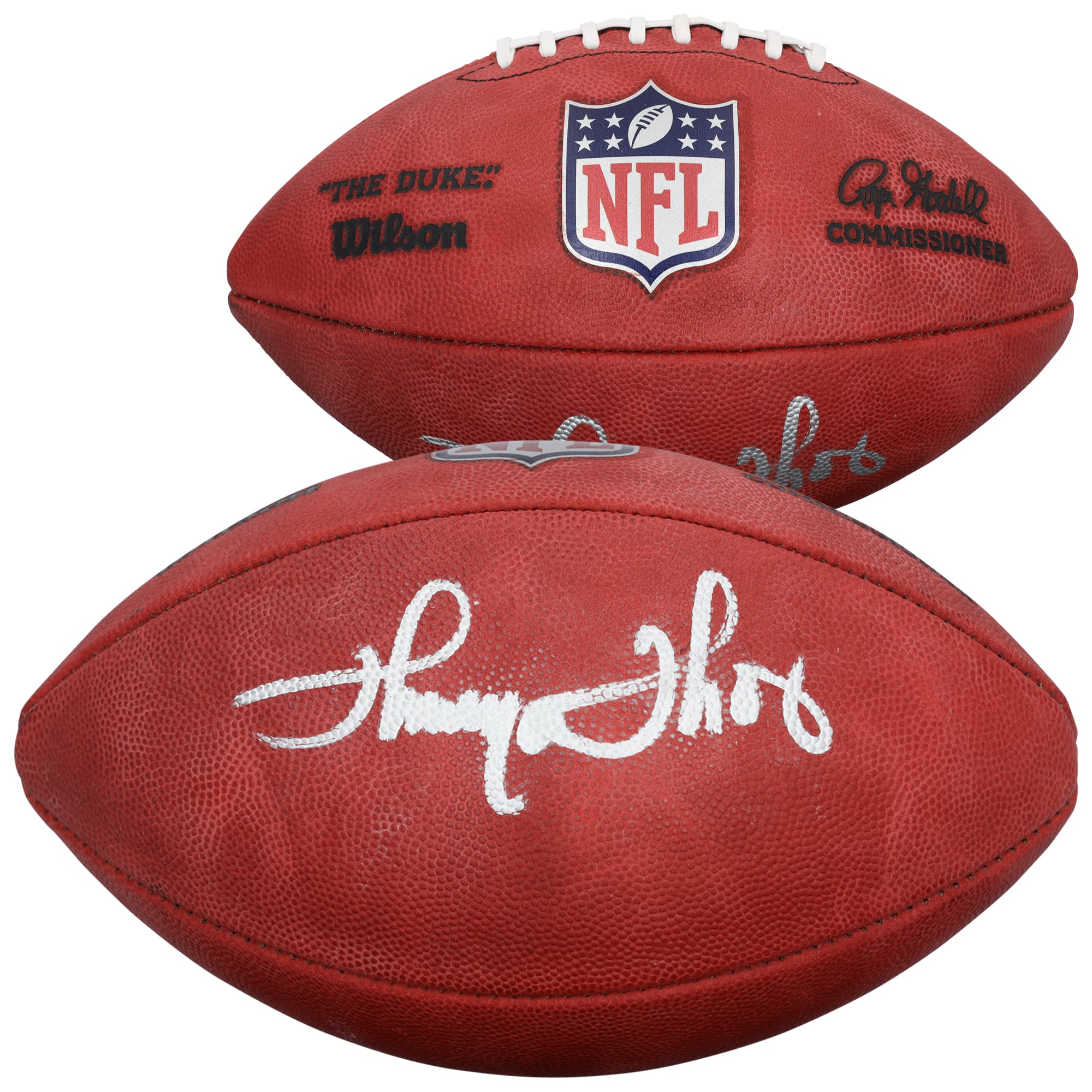 Thurman Thomas Buffalo Bills Autographed Wilson Duke Full Color Football
