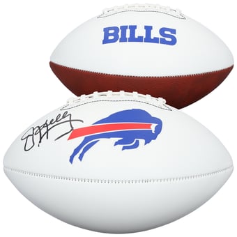 Jim Kelly Buffalo Bills Autographed Franklin White Panel Football