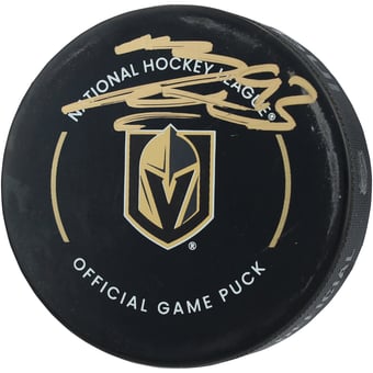 Mitch Marner Vegas Golden Knights Autographed Official Game Puck