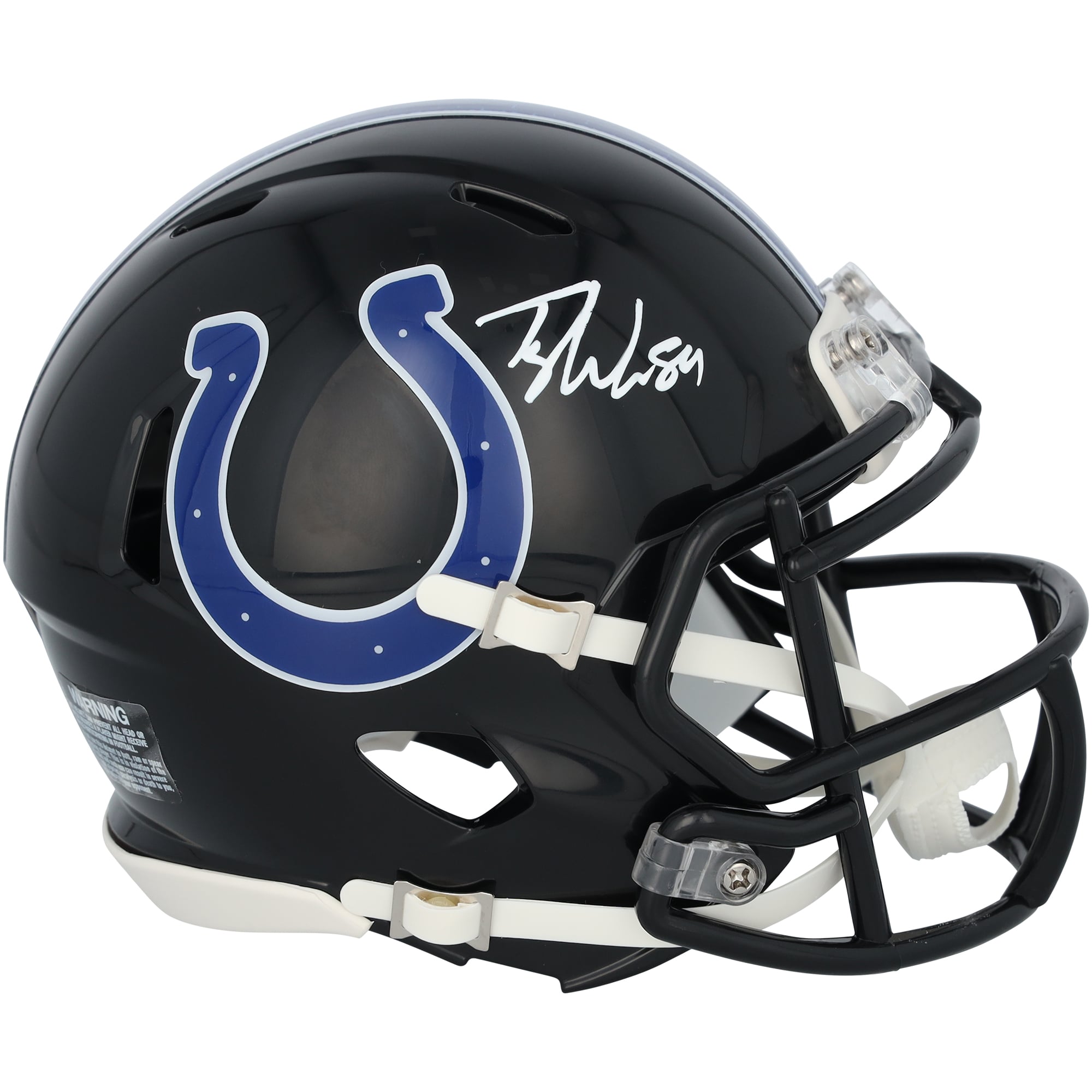 Tyler Warren Indianapolis Colts Autographed Riddell 2023 Alternate Speed Mini Helmet