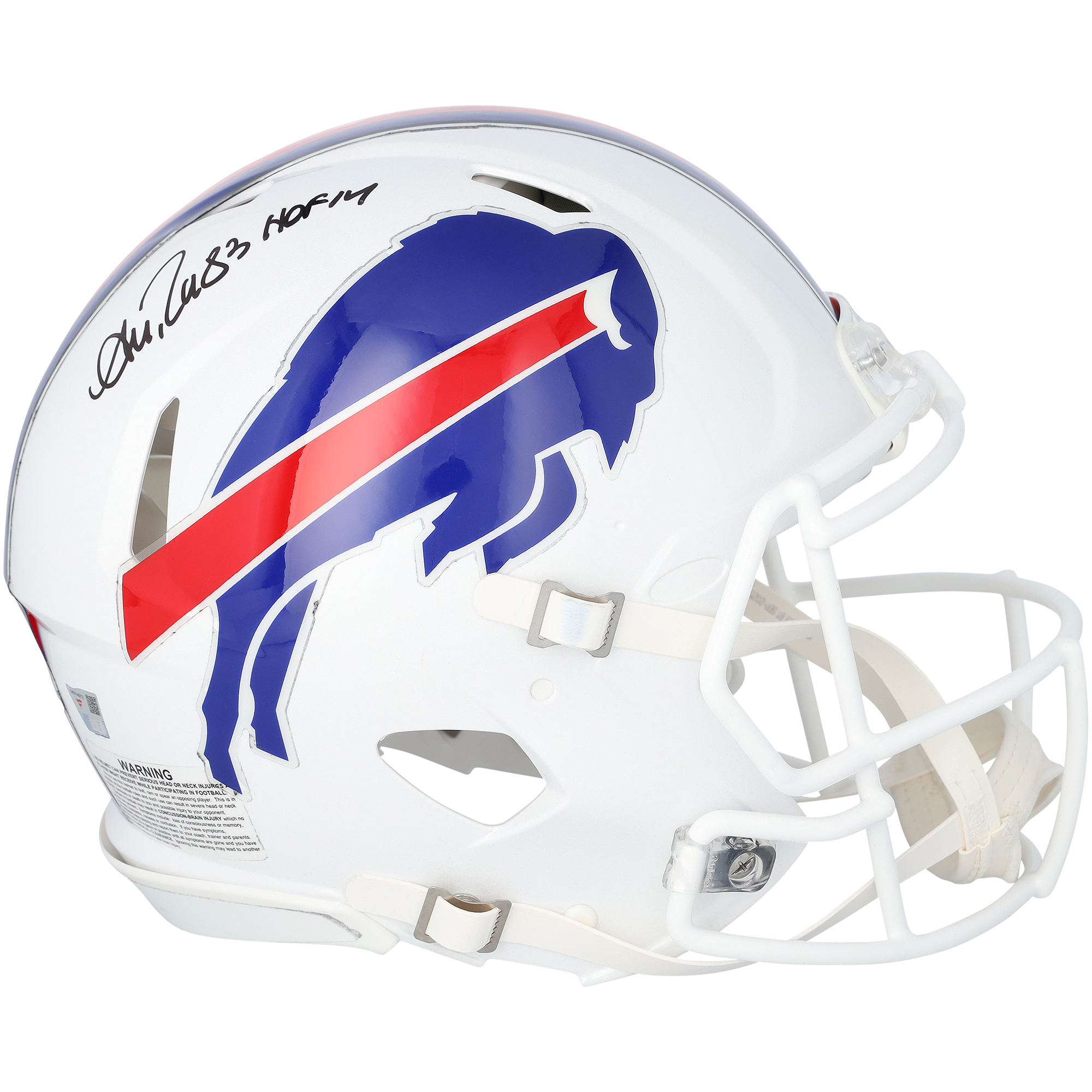 Andre Reed Buffalo Bills Autographed Riddell Speed Authentic Helmet with "HOF 14" Inscription