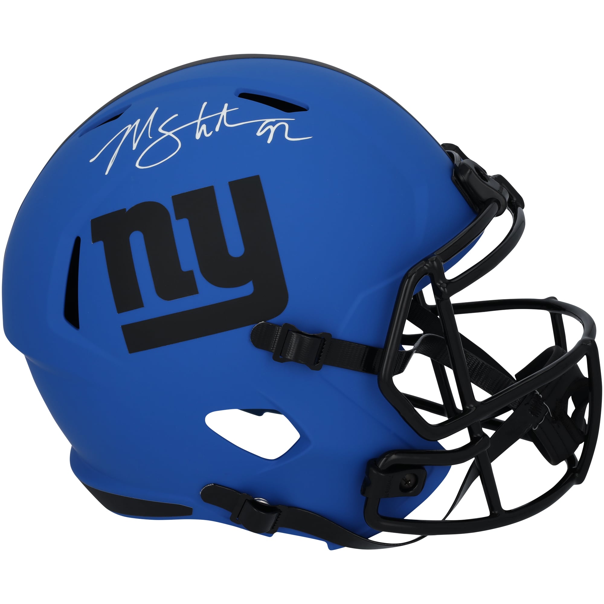 Michael Strahan New York Giants Autographed Riddell Rave Speed Replica Helmet