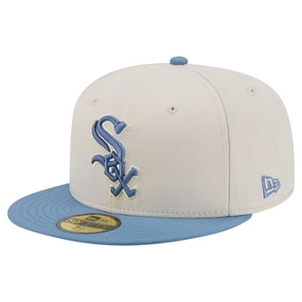 Men's New Era Cream/Light Blue Chicago White Sox Color Pack 59FIFTY Fitted Hat