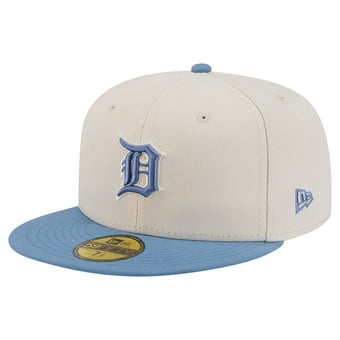 Men's New Era Cream/Light Blue Detroit Tigers Color Pack 59FIFTY Fitted Hat