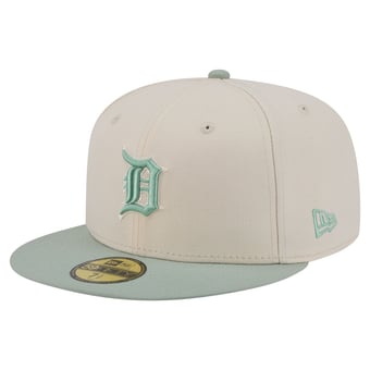 Men's New Era Cream/Green Detroit Tigers Color Pack 59FIFTY Fitted Hat