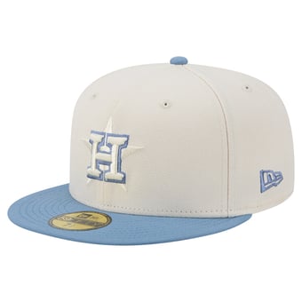 Men's New Era Cream/Light Blue Houston Astros Color Pack 59FIFTY Fitted Hat
