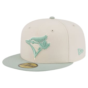 Men's New Era Cream/Green Toronto Blue Jays Color Pack 59FIFTY Fitted Hat