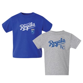 Toddler  Royal/Gray Kansas City Royals Logo 2-Pack T-Shirt Set