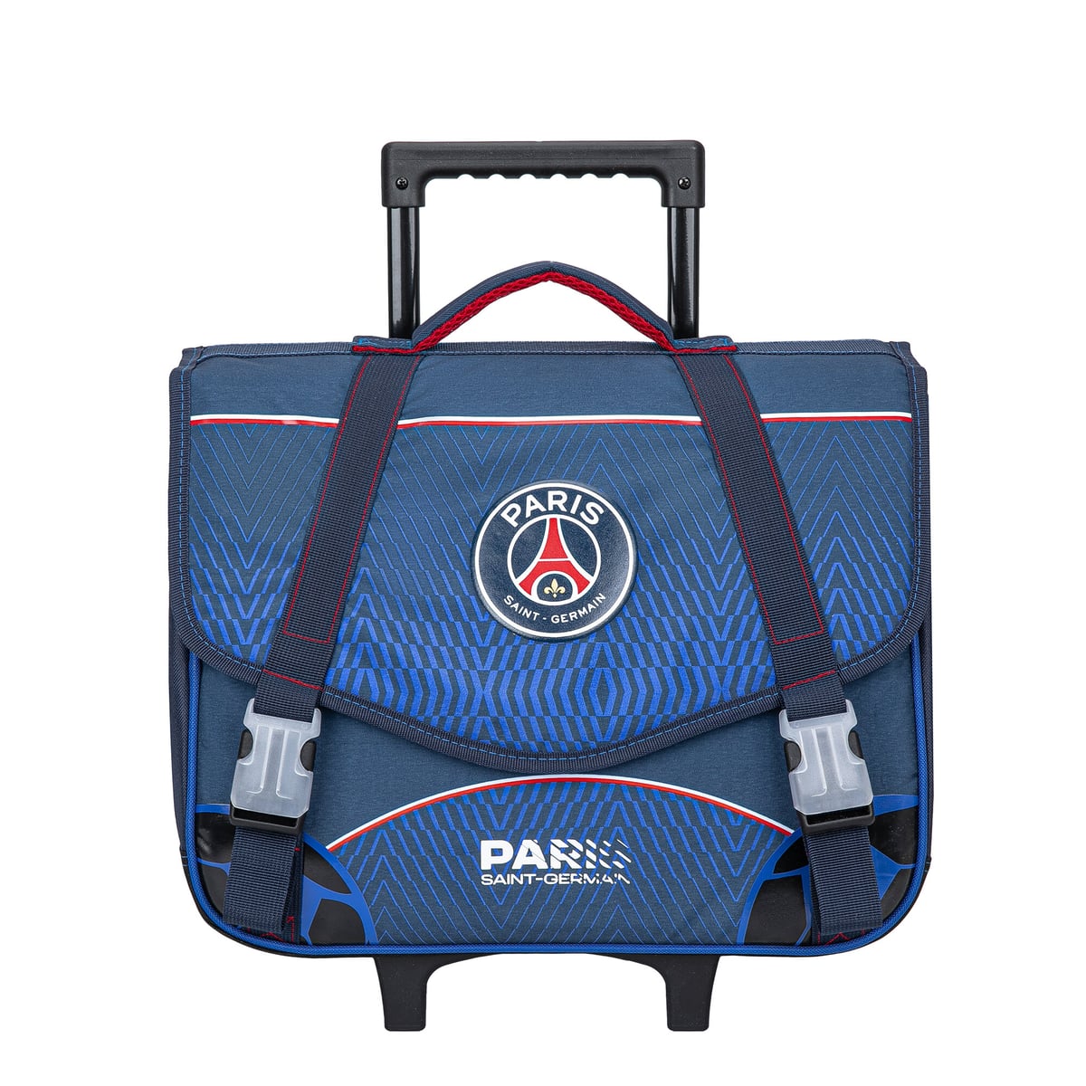 Cartable PSG à roulettes - 33 x 41 x 14cm