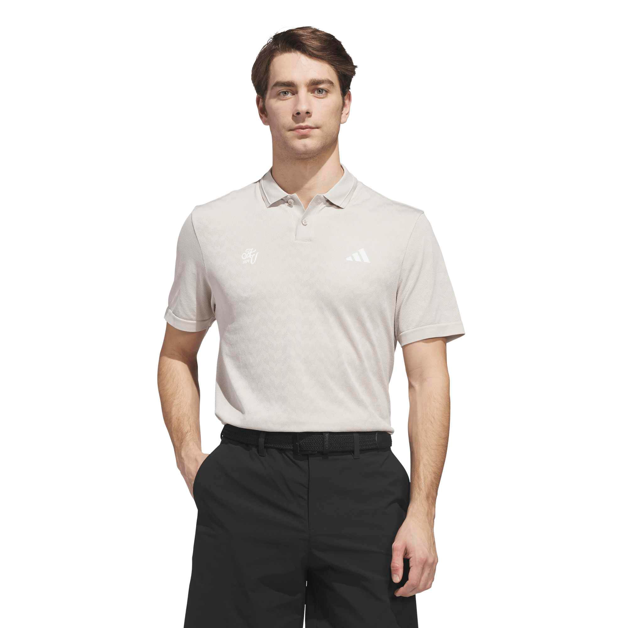 Aston Villa x adidas Golf Ultimate365 Tour Seamless Polo Shirt - Natural