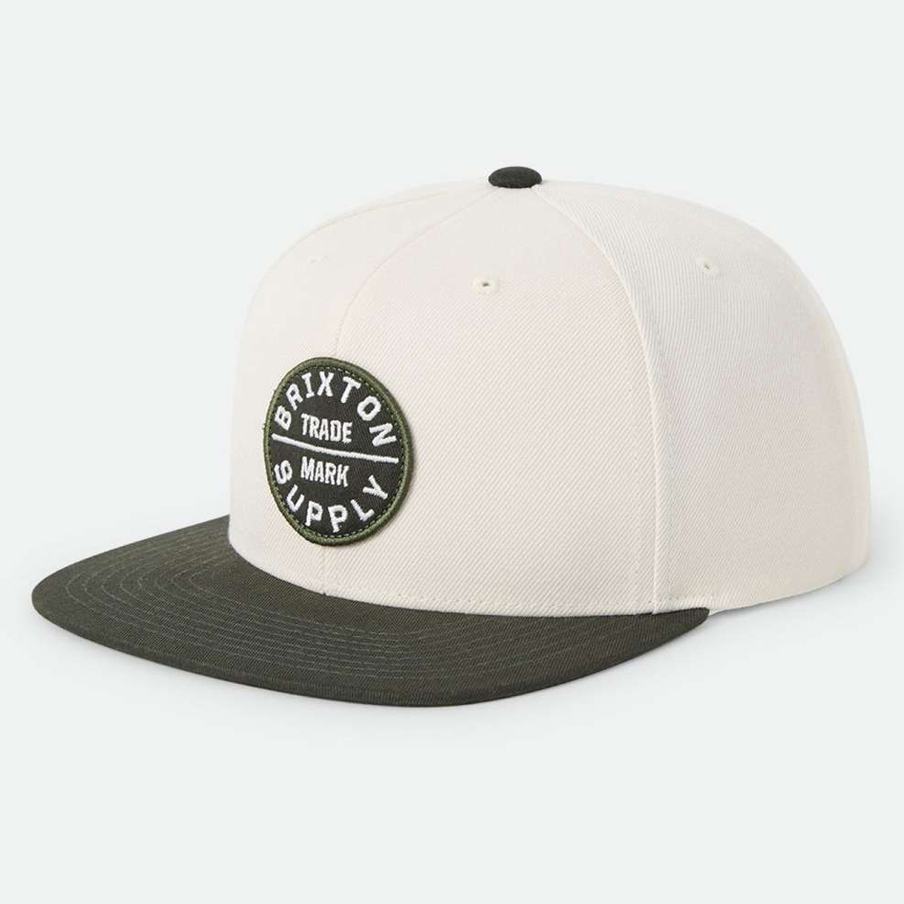 Unisex  White Brixton Oath III Snapback Hat
