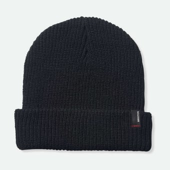Unisex Brixton Black Heist Cuffed Knit Hat