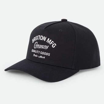 Unisex Brixton Black Brixton Stratton Snapback Hat