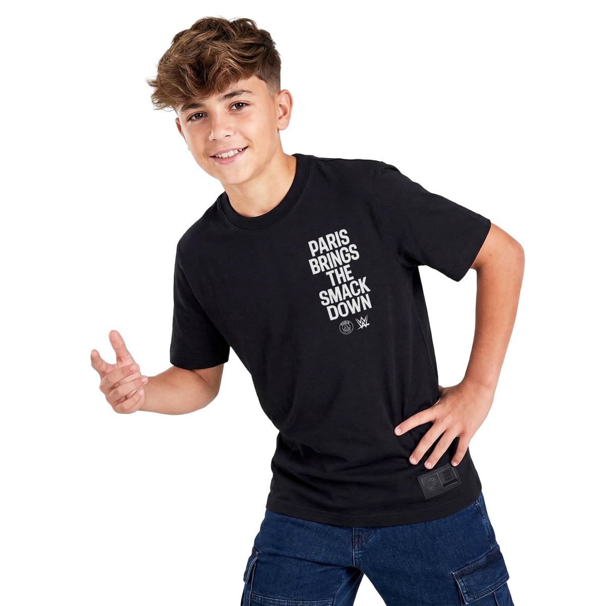 T-Shirt PSG x Smackdown Statement - Noir - Enfant