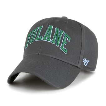 Men's '47  Charcoal Tulane Green Wave Legend Lone Script MVP Adjustable Hat