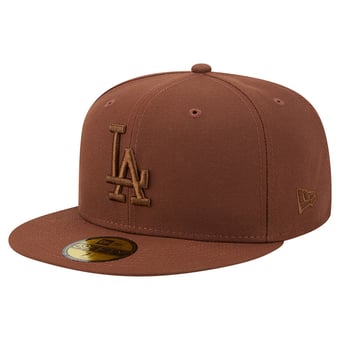 Men's New Era Brown Los Angeles Dodgers Color Pack 59FIFTY Fitted Hat