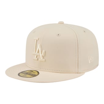Men's New Era Cream Los Angeles Dodgers Color Pack 59FIFTY Fitted Hat