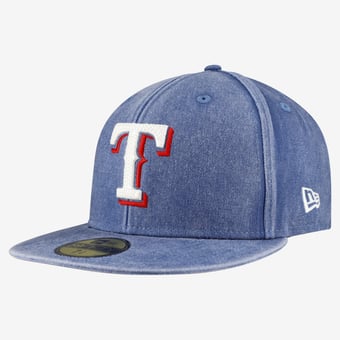 Men's New Era  Royal Texas Rangers Washed 59FIFTY Fitted Hat