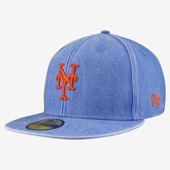 Men's New Era  Royal New York Mets Washed 59FIFTY Fitted Hat