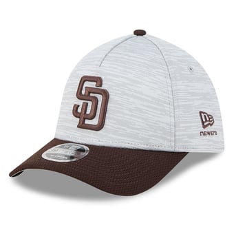 Men's New Era  Gray/Brown San Diego Padres Tech 39THIRTY A-Frame Flex Hat