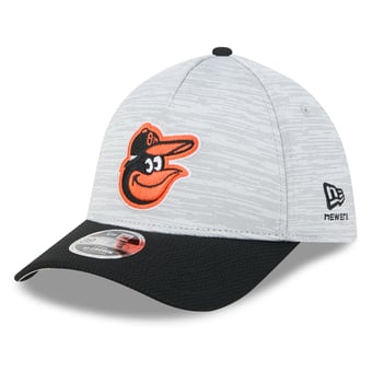 Men's New Era  Gray/Black Baltimore Orioles Tech 39THIRTY A-Frame Flex Hat
