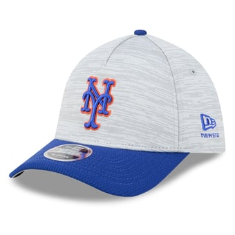 Men's New Era  Gray/Royal New York Mets Tech 39THIRTY A-Frame Flex Hat
