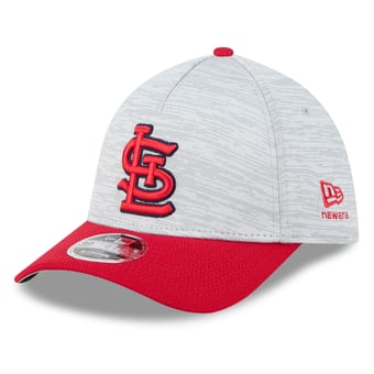 Men's New Era  Gray/Red St. Louis Cardinals Tech 39THIRTY A-Frame Flex Hat