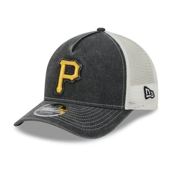 Men's New Era  Black Pittsburgh Pirates Fan 9FORTY A-Frame Trucker Adjustable Hat