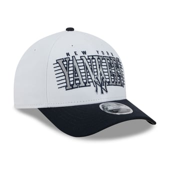 Men's New Era White/Navy New York Yankees Loyal 9FORTY M-Crown Adjustable Hat