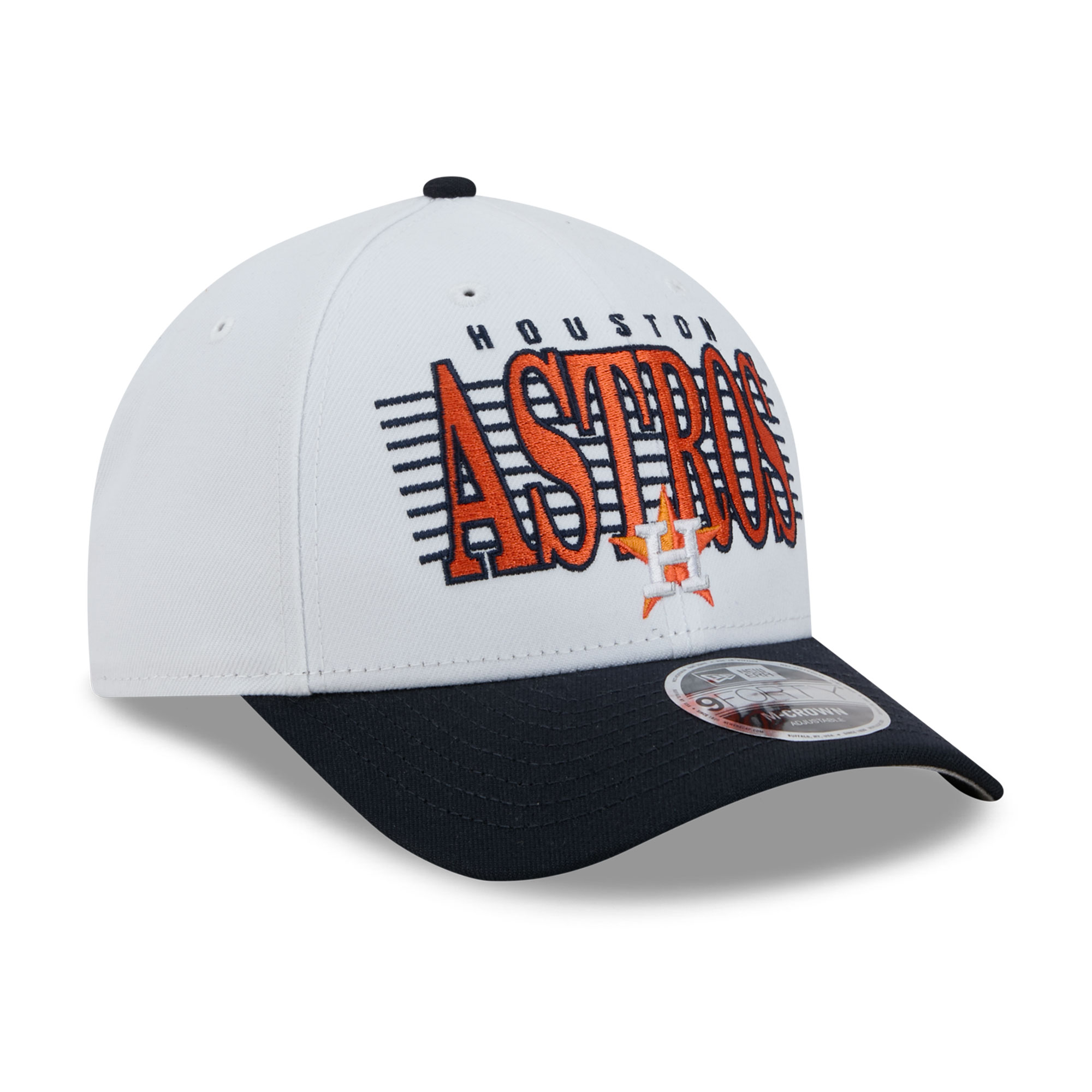 Men's New Era White/Navy Houston Astros Loyal 9FORTY M-Crown Adjustable Hat