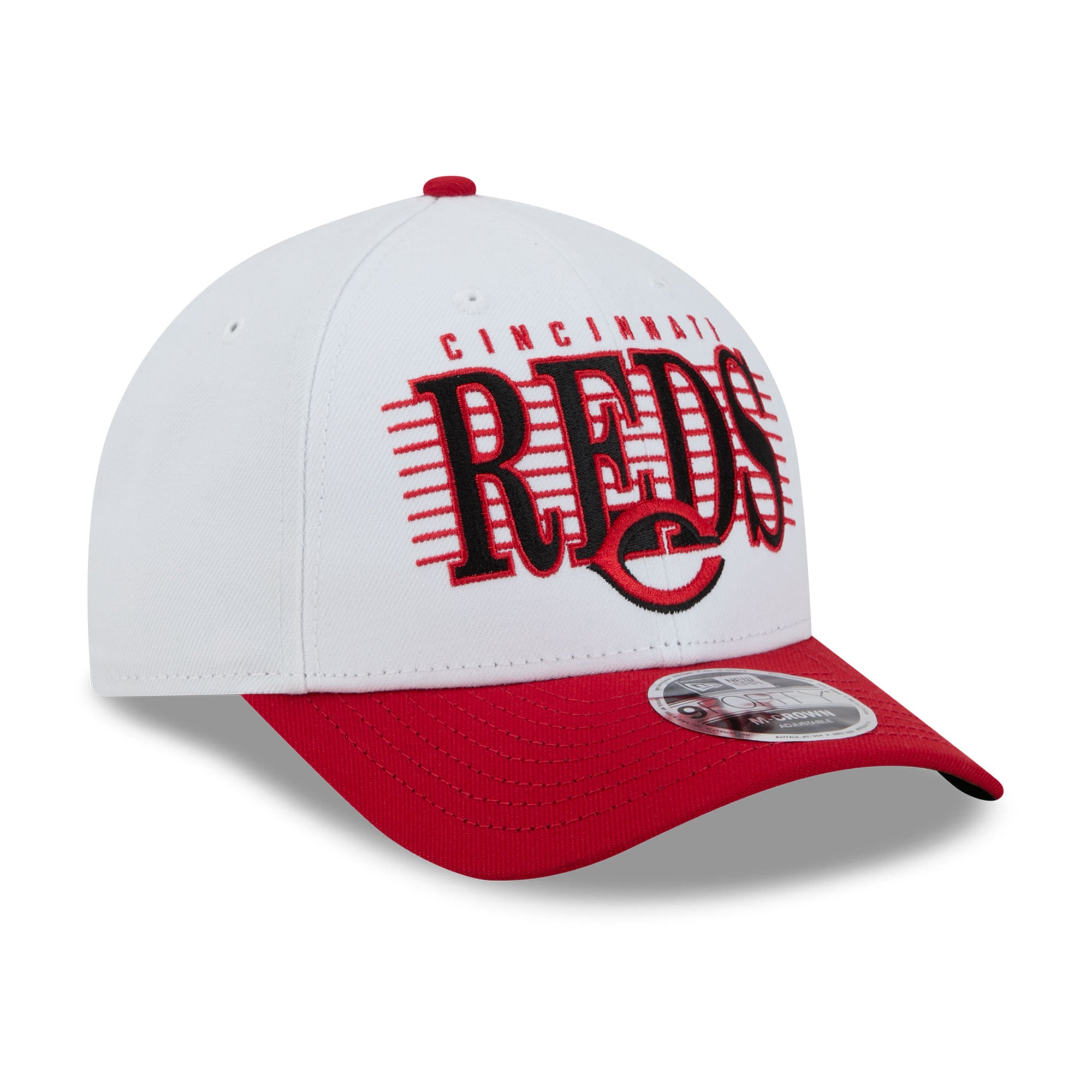 Men's New Era White/Red Cincinnati Reds Loyal 9FORTY M-Crown Adjustable Hat
