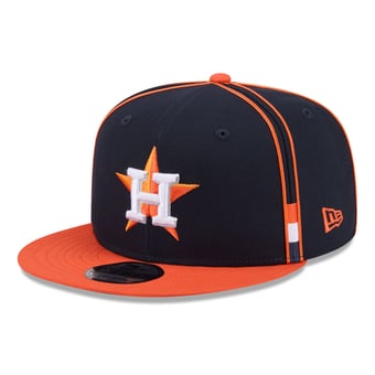 Men's New Era Navy/Orange Houston Astros 9FIFTY Soutache Snapback Hat