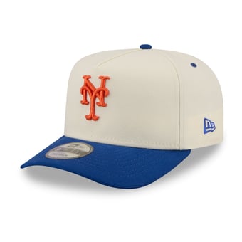 Men's New Era  Cream New York Mets Rear Hit 9FIFTY A-Frame Snapback Hat