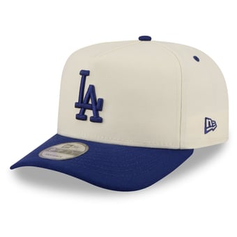 Men's New Era  Cream Los Angeles Dodgers Rear Hit 9FIFTY A-Frame Snapback Hat