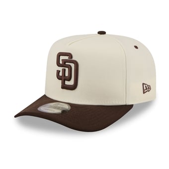Men's New Era  Cream San Diego Padres Rear Hit 9FIFTY A-Frame Snapback Hat