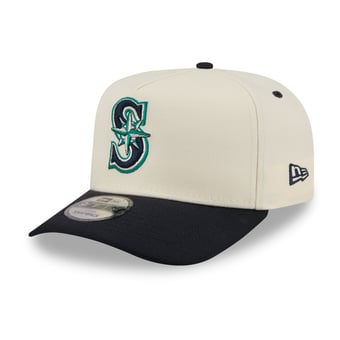 Men's New Era  Cream Seattle Mariners Rear Hit 9FIFTY A-Frame Snapback Hat