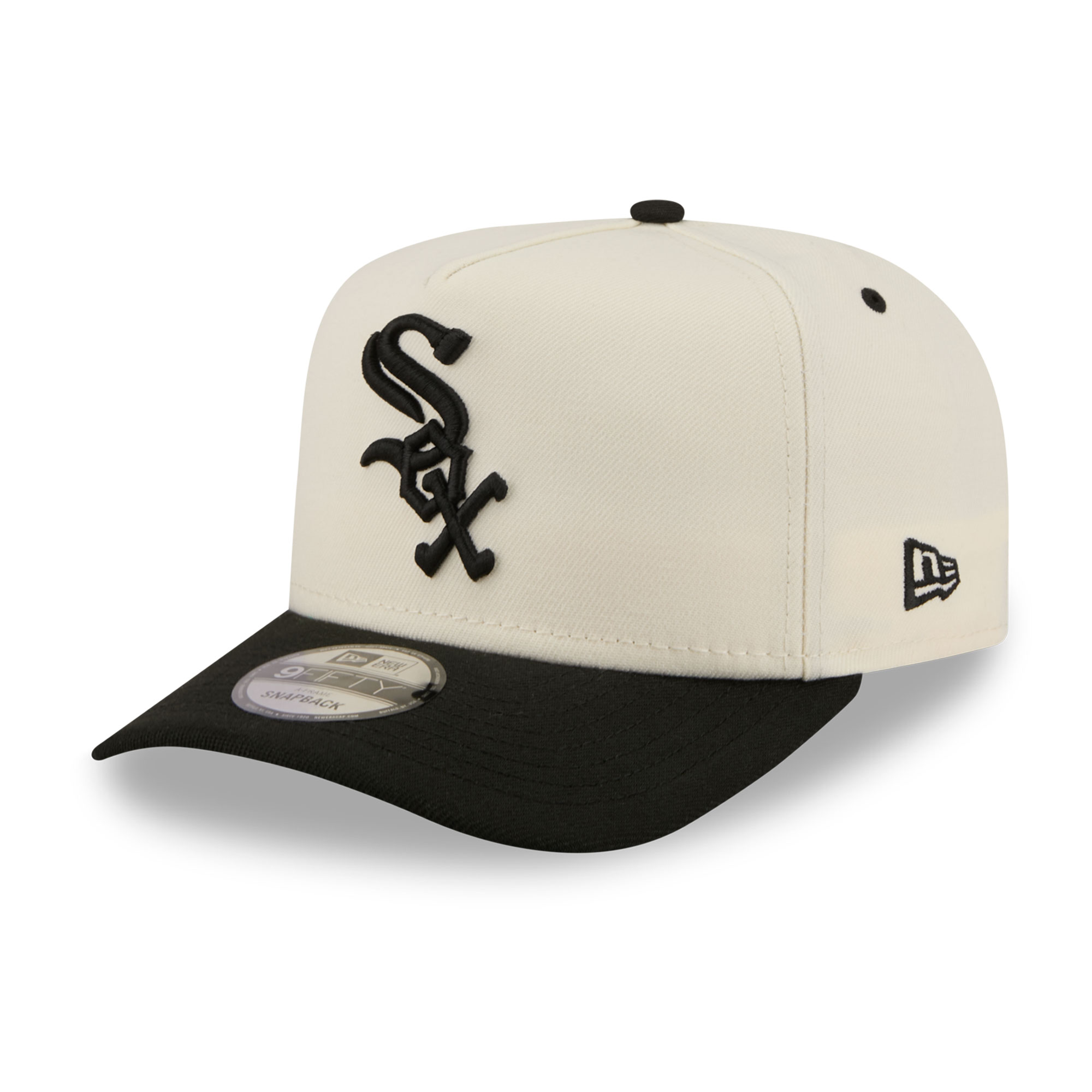 Men's New Era  Cream Chicago White Sox Rear Hit 9FIFTY A-Frame Snapback Hat