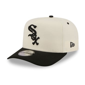 Men's New Era  Cream Chicago White Sox Rear Hit 9FIFTY A-Frame Snapback Hat