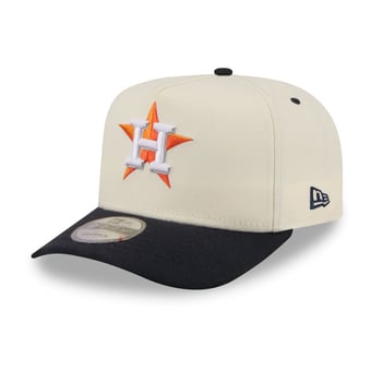 Men's New Era  Cream Houston Astros Rear Hit 9FIFTY A-Frame Snapback Hat