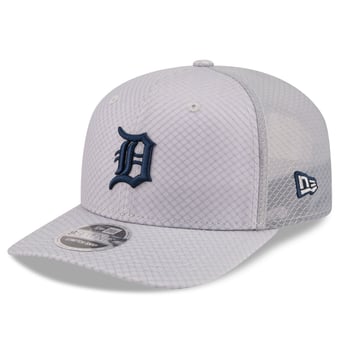 Men's New Era  Gray Detroit Tigers 9SEVENTY Jock Adjustable Trucker Hat