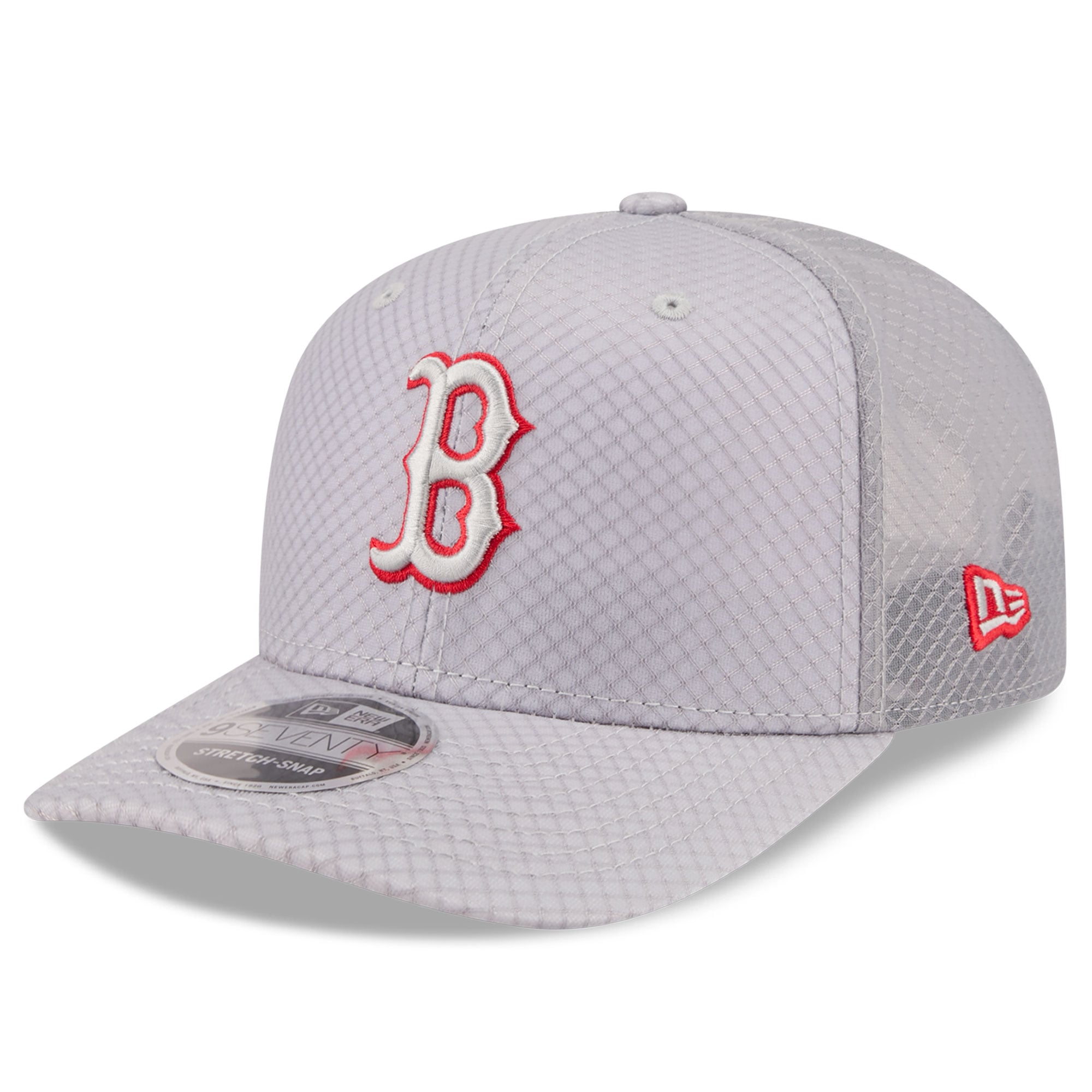 Men's New Era  Gray Boston Red Sox 9SEVENTY Jock Adjustable Trucker Hat
