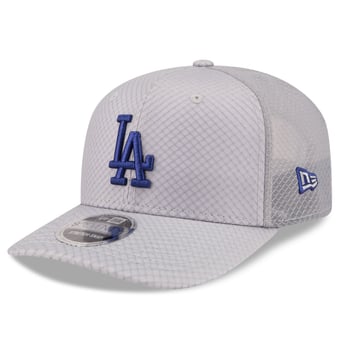 Men's New Era  Gray Los Angeles Dodgers 9SEVENTY Jock Adjustable Trucker Hat