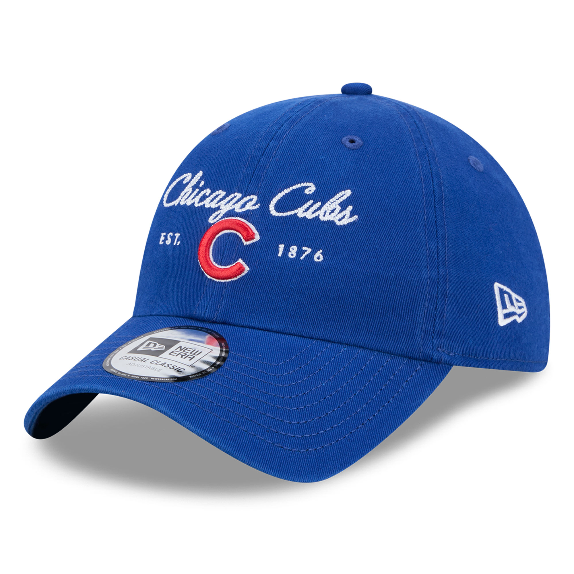 Women's New Era  Royal Chicago Cubs Script Casual Classic Adjustable Hat