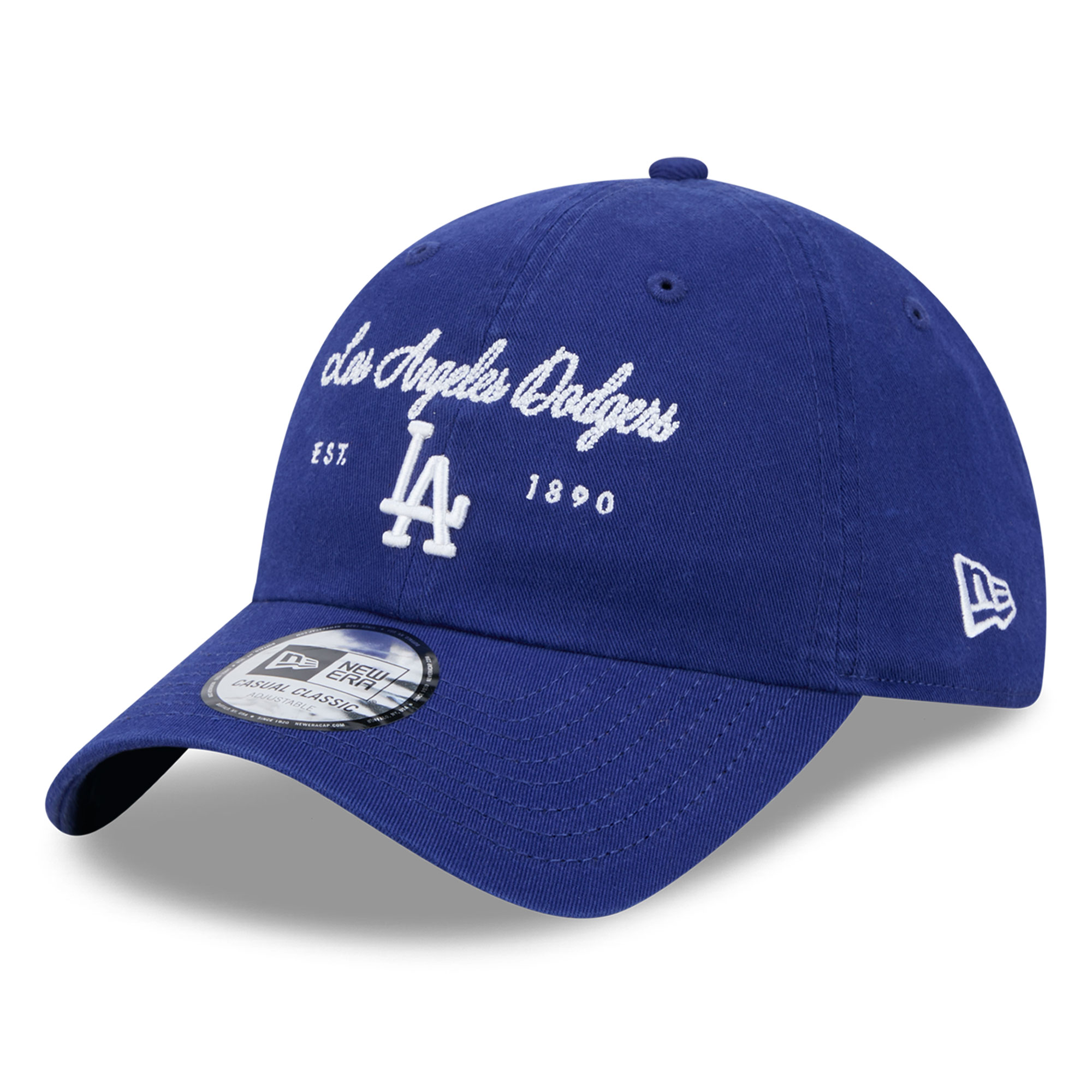 Women's New Era  Royal Los Angeles Dodgers Script Casual Classic Adjustable Hat